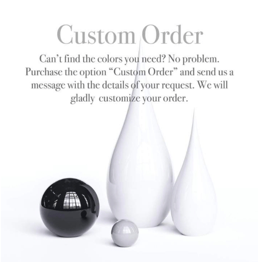 Ceramic Drop & Sphere Set - Plain & Marbles - Synchrony Art INC