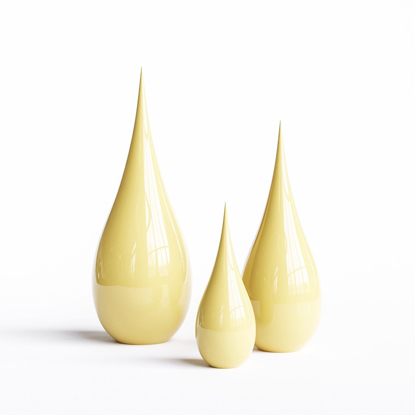 Ceramic Drop Three Pieces Set - Plain Colors - Synchrony Art INC