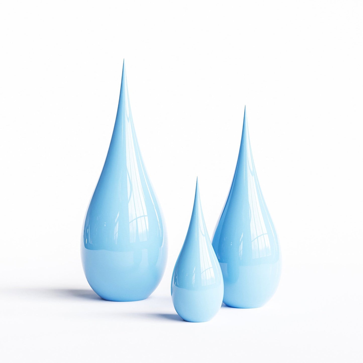 Ceramic Drop Three Pieces Set - Plain Colors - Synchrony Art INC