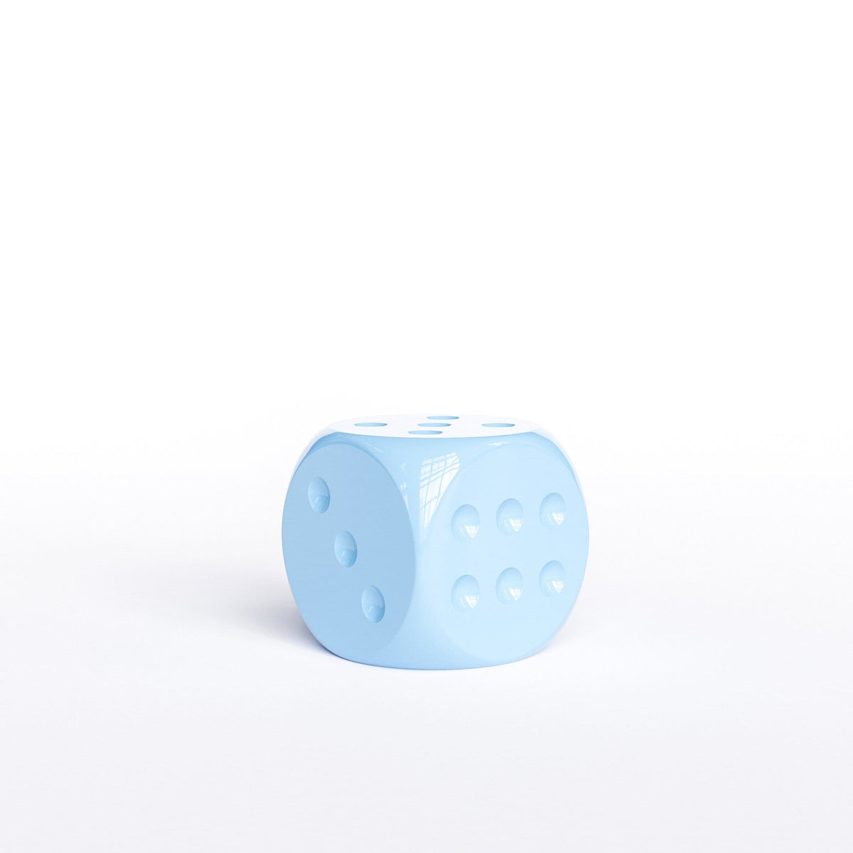 Individual Ceramic Dice 8" - Plain Colors - Synchrony Art INC