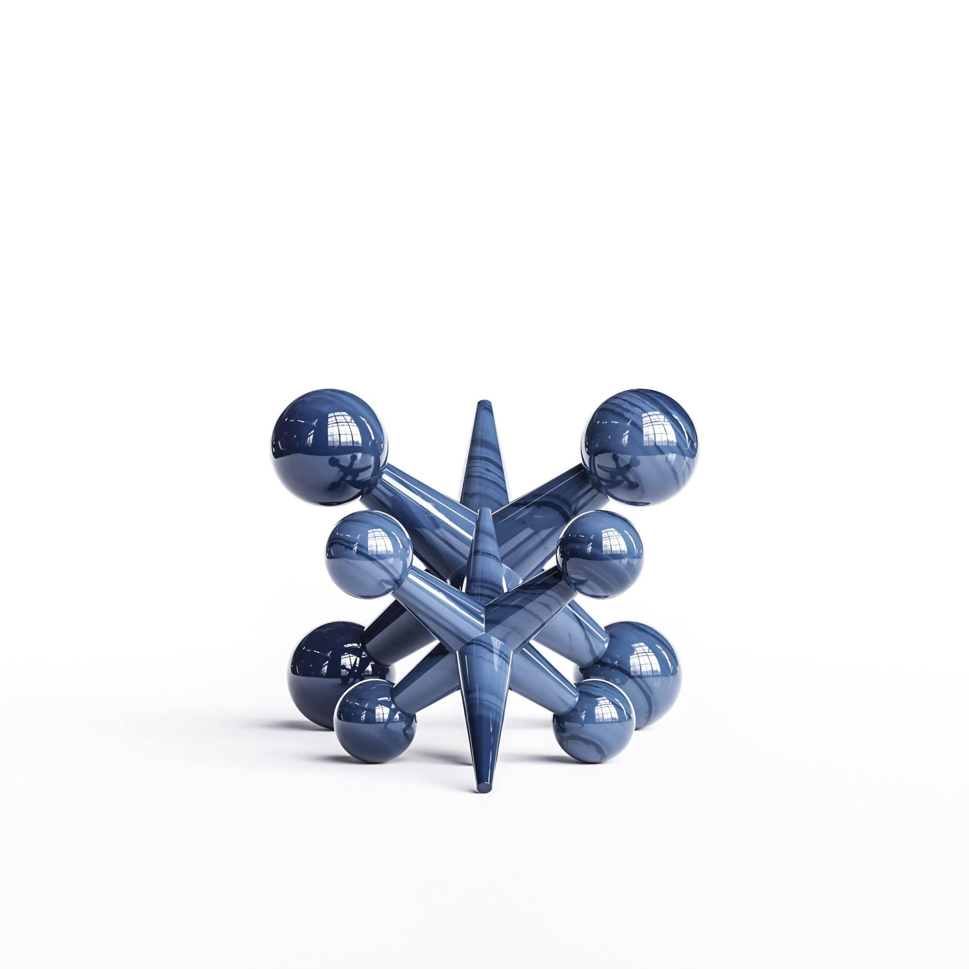 Ceramic Jack Set - Exotic Marbles - Synchrony Art INC