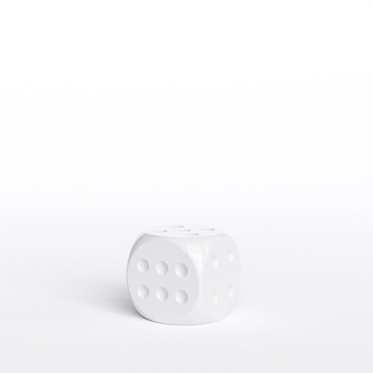 Individual Ceramic Dice 6" - Plain Colors - Synchrony Art INC