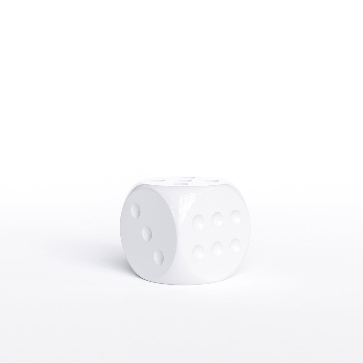 Individual Ceramic Dice 8" - Plain Colors - Synchrony Art INC