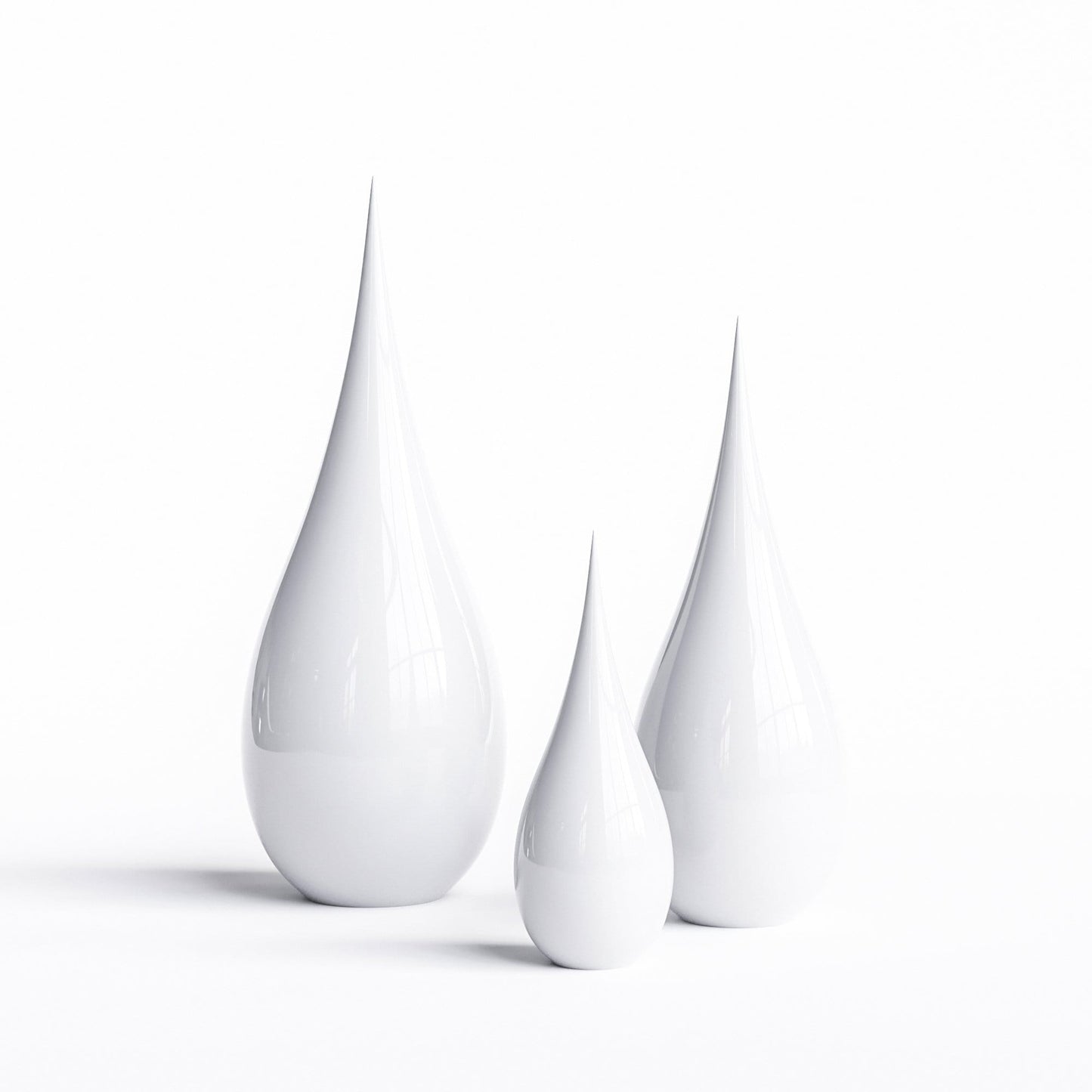 Ceramic Drop Three Pieces Set - Plain Colors - Synchrony Art INC