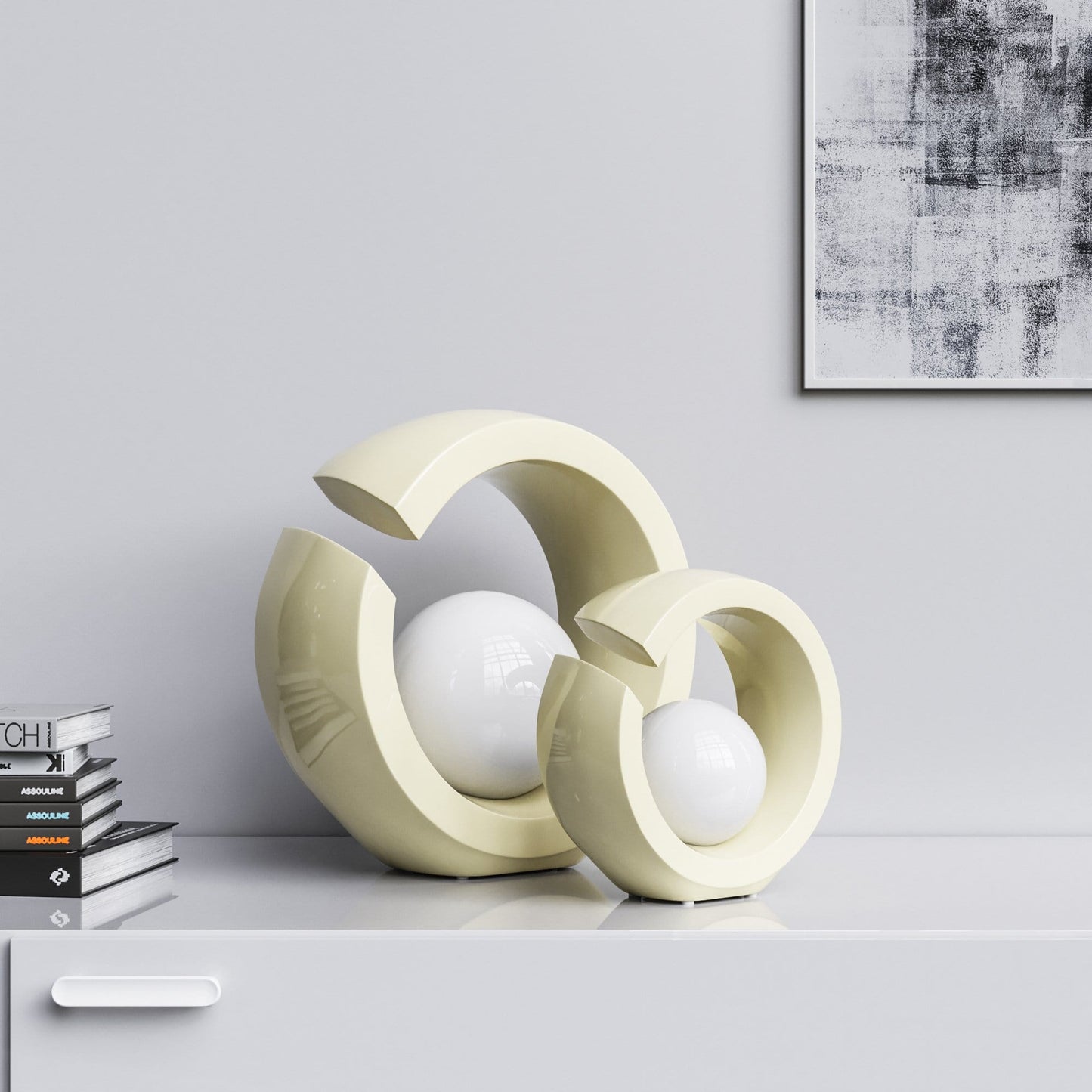 Ceramic Rings & Ball Set - Plain Colors - Synchrony Art INC