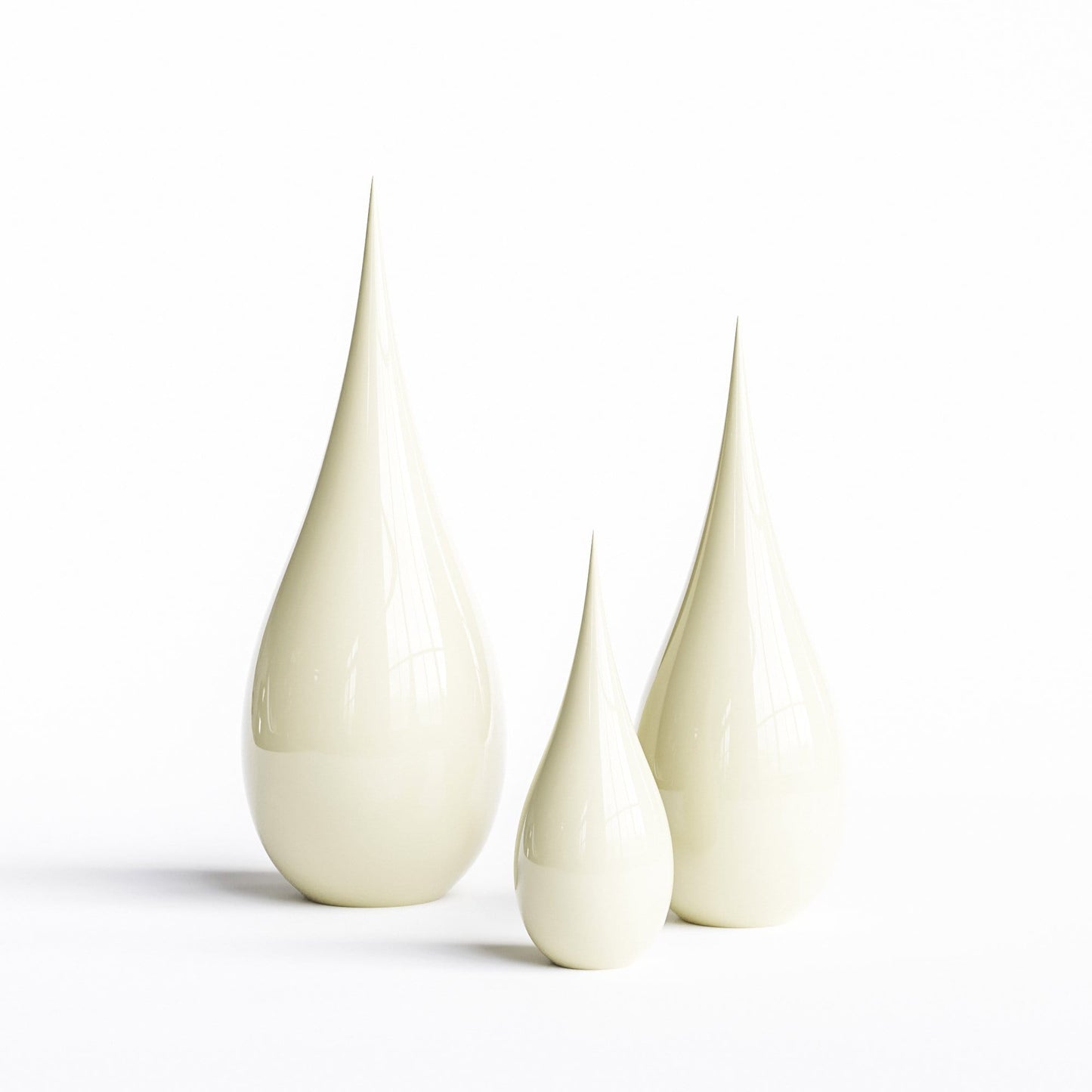Ceramic Drop Three Pieces Set - Plain Colors - Synchrony Art INC