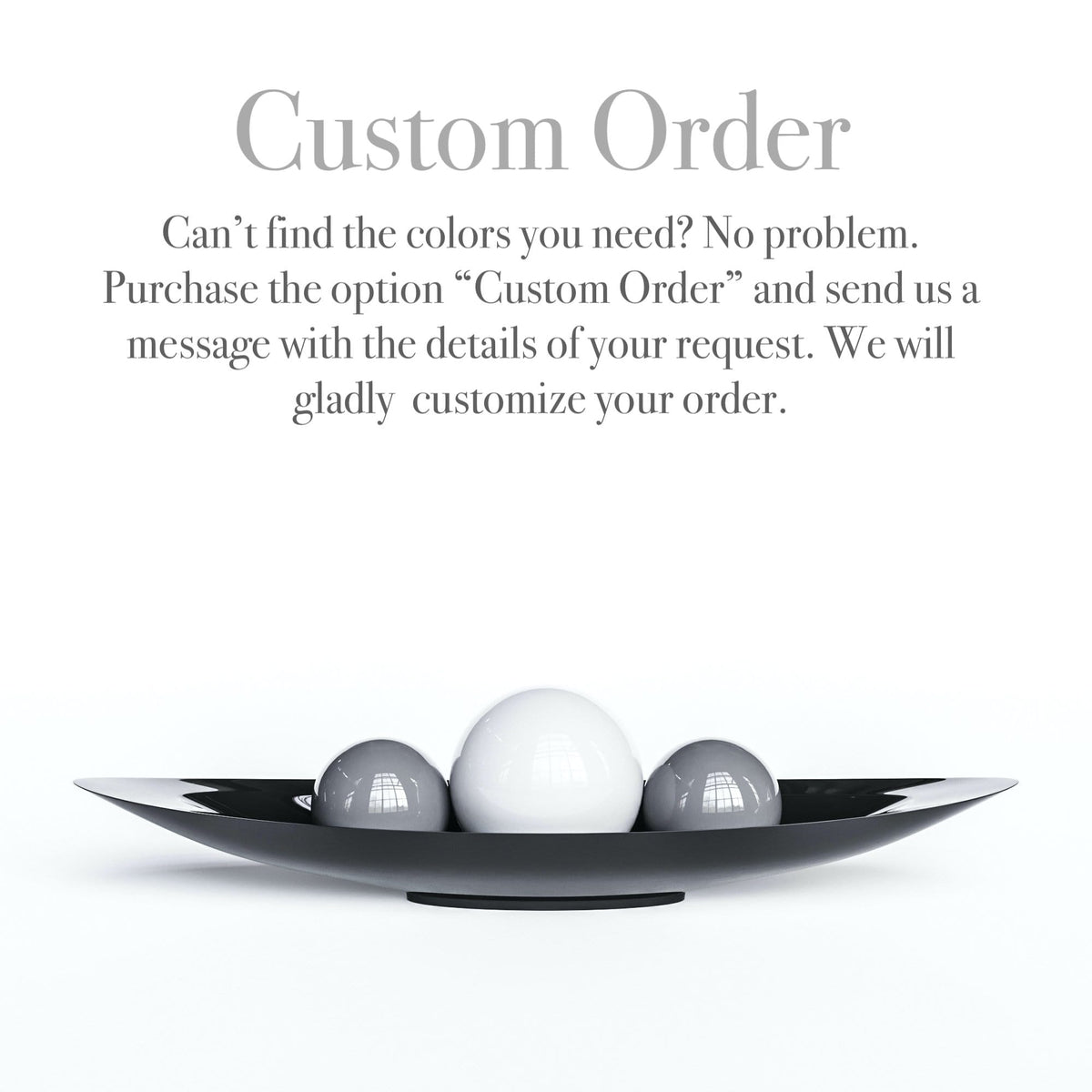Ceramic Canoe & Three Balls Set - Plain Colors - Synchrony Art INC