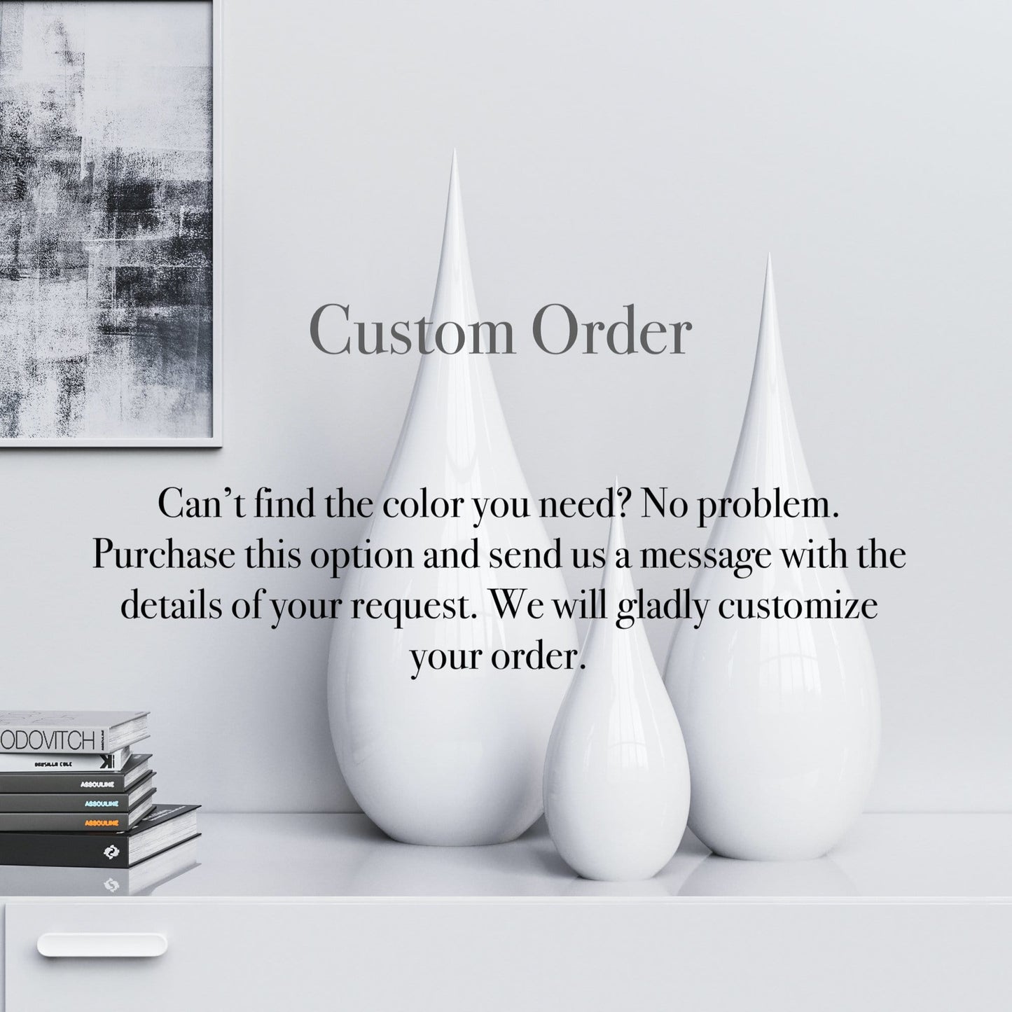 Ceramic Drop Three Pieces Set - Faded Colors - Synchrony Art INC