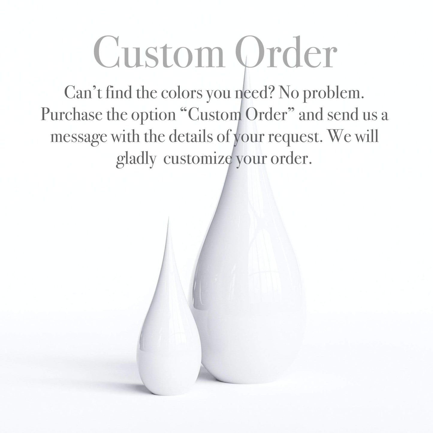 Ceramic Drop Set - Plain & Marble - Synchrony Art INC