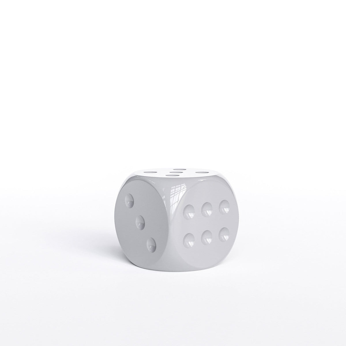 Individual Ceramic Dice 8" - Plain Colors - Synchrony Art INC