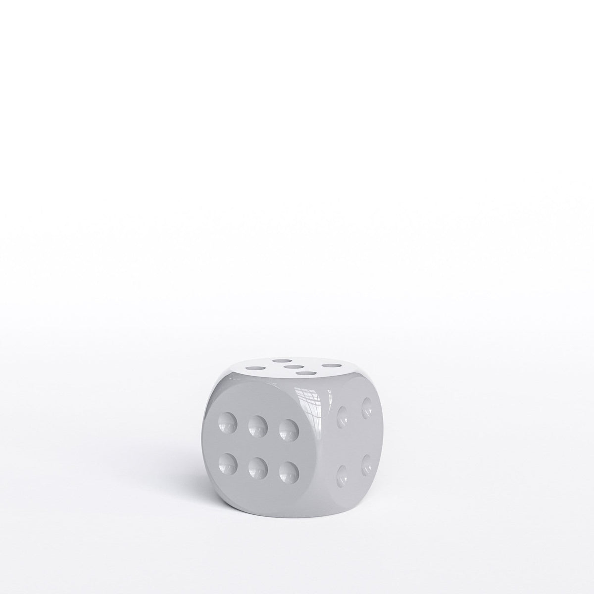 Individual Ceramic Dice 6" - Plain Colors - Synchrony Art INC
