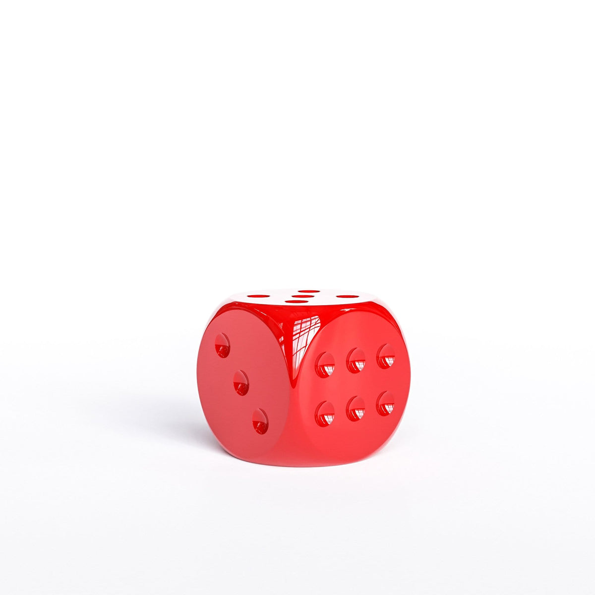 Individual Ceramic Dice 8" - Plain Colors - Synchrony Art INC