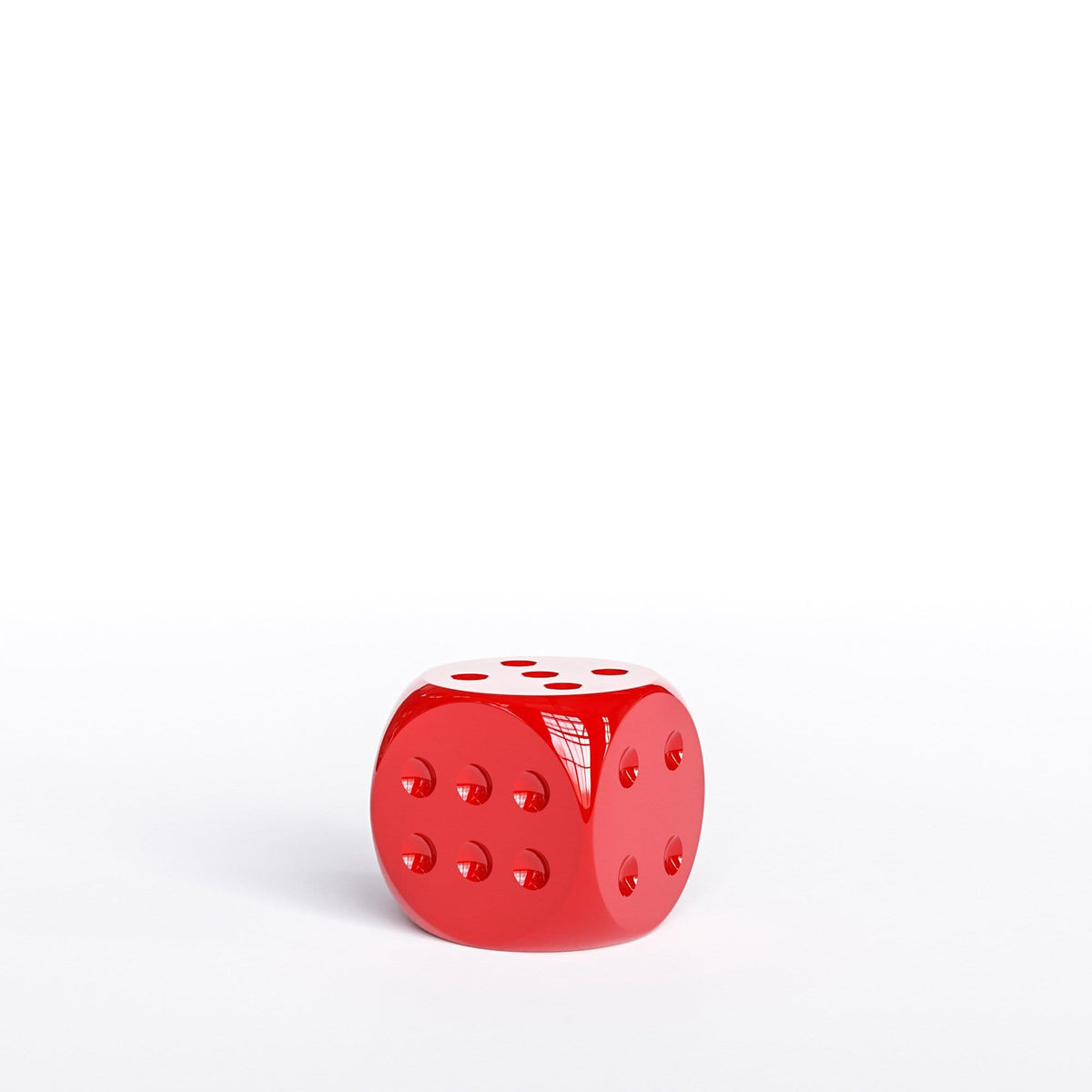 Individual Ceramic Dice 6" - Plain Colors - Synchrony Art INC