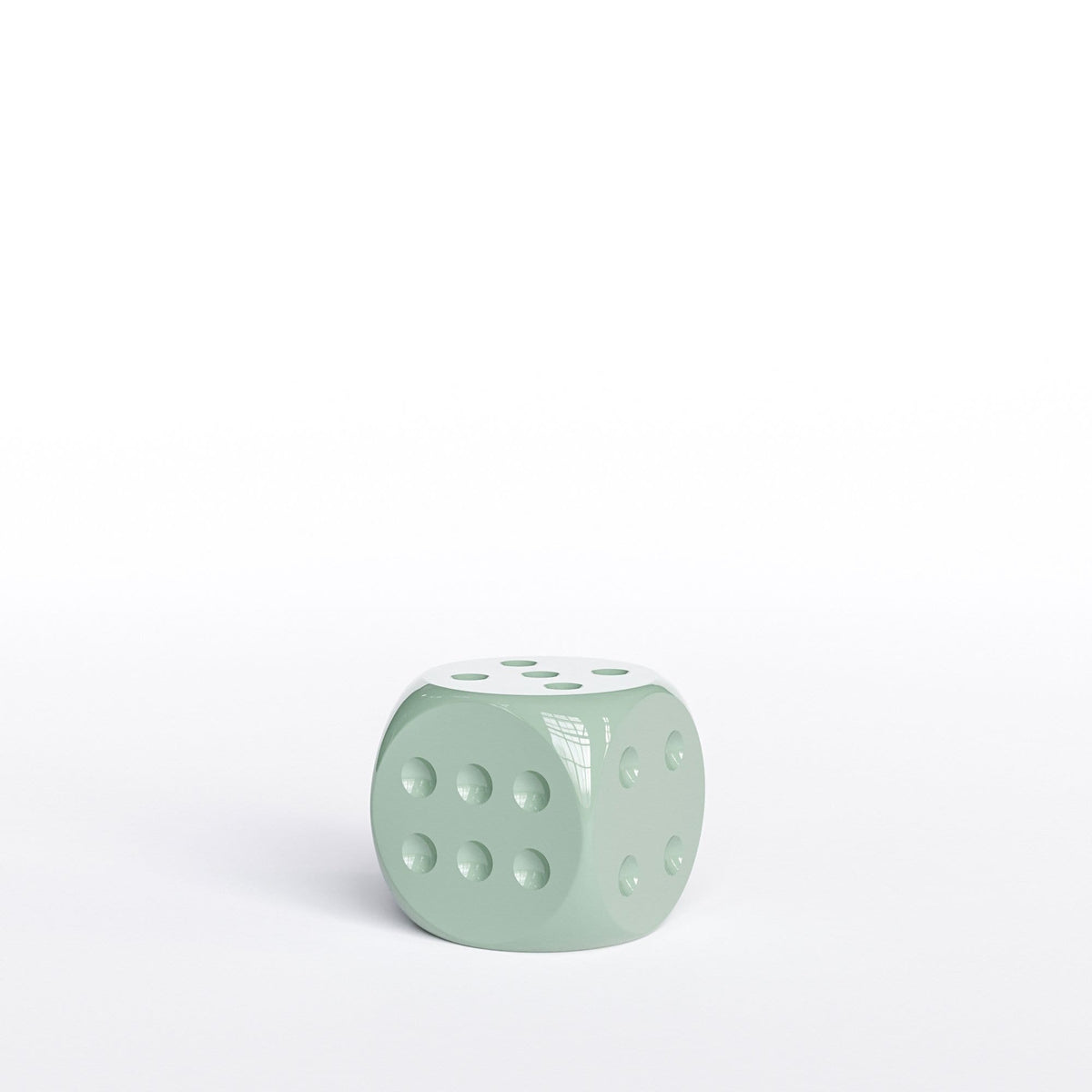 Individual Ceramic Dice 6" - Plain Colors - Synchrony Art INC