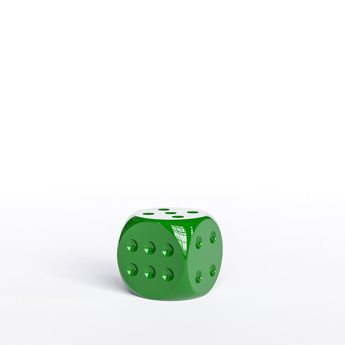 Individual Ceramic Dice 6" - Plain Colors - Synchrony Art INC
