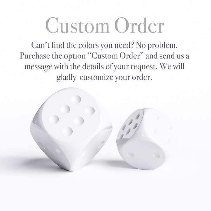 Ceramic Vertical Dice Set - Plain & Marble Colors - Synchrony Art INC