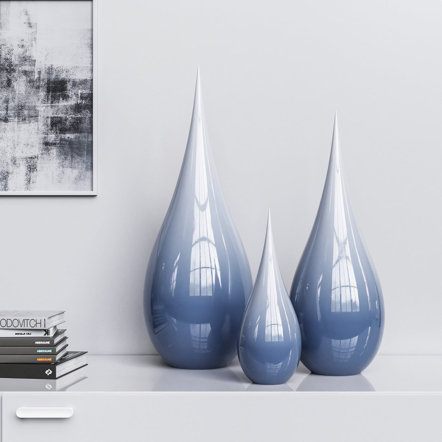 Ceramic Drop Three Pieces Set - Faded Colors - Synchrony Art INC