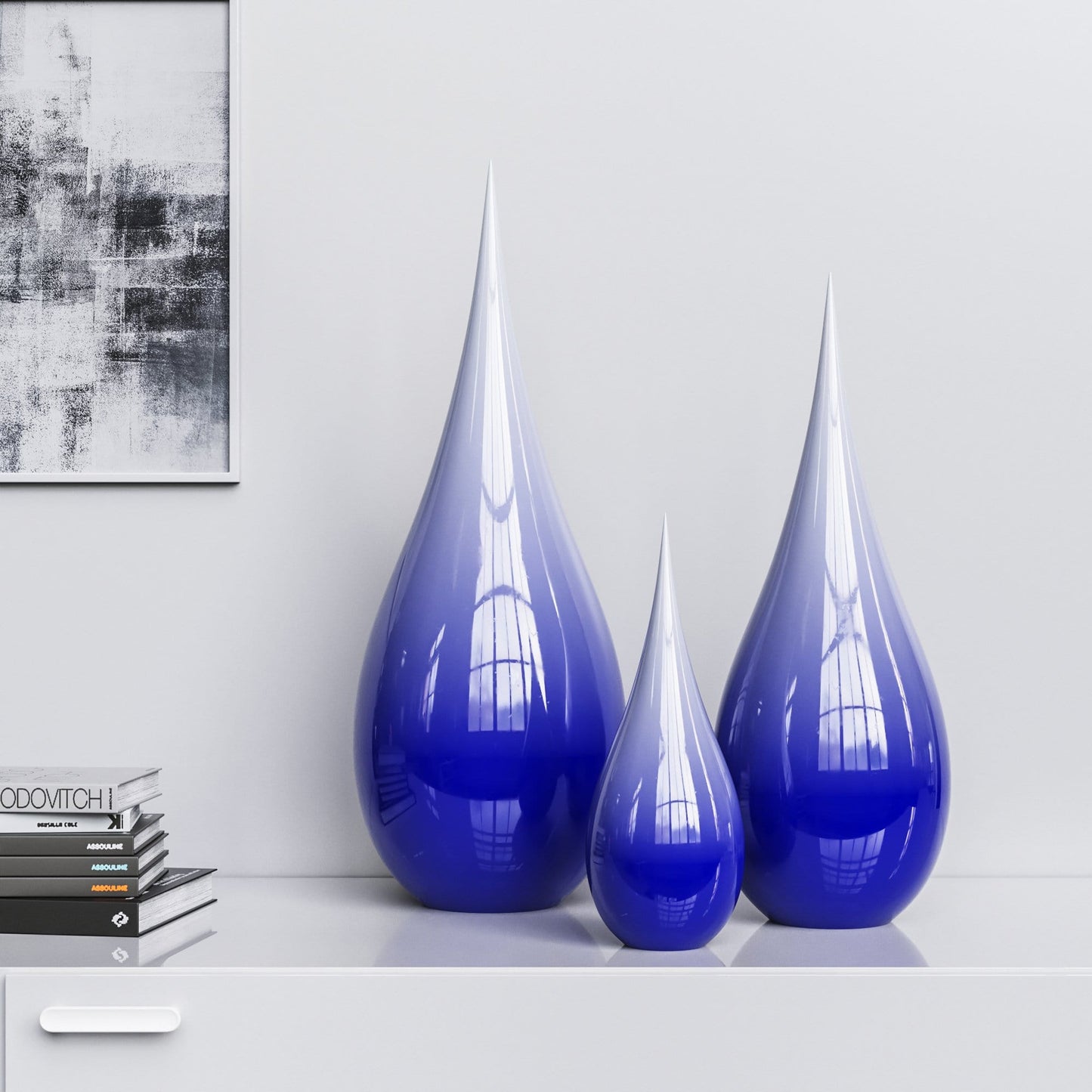 Ceramic Drop Three Pieces Set - Faded Colors - Synchrony Art INC