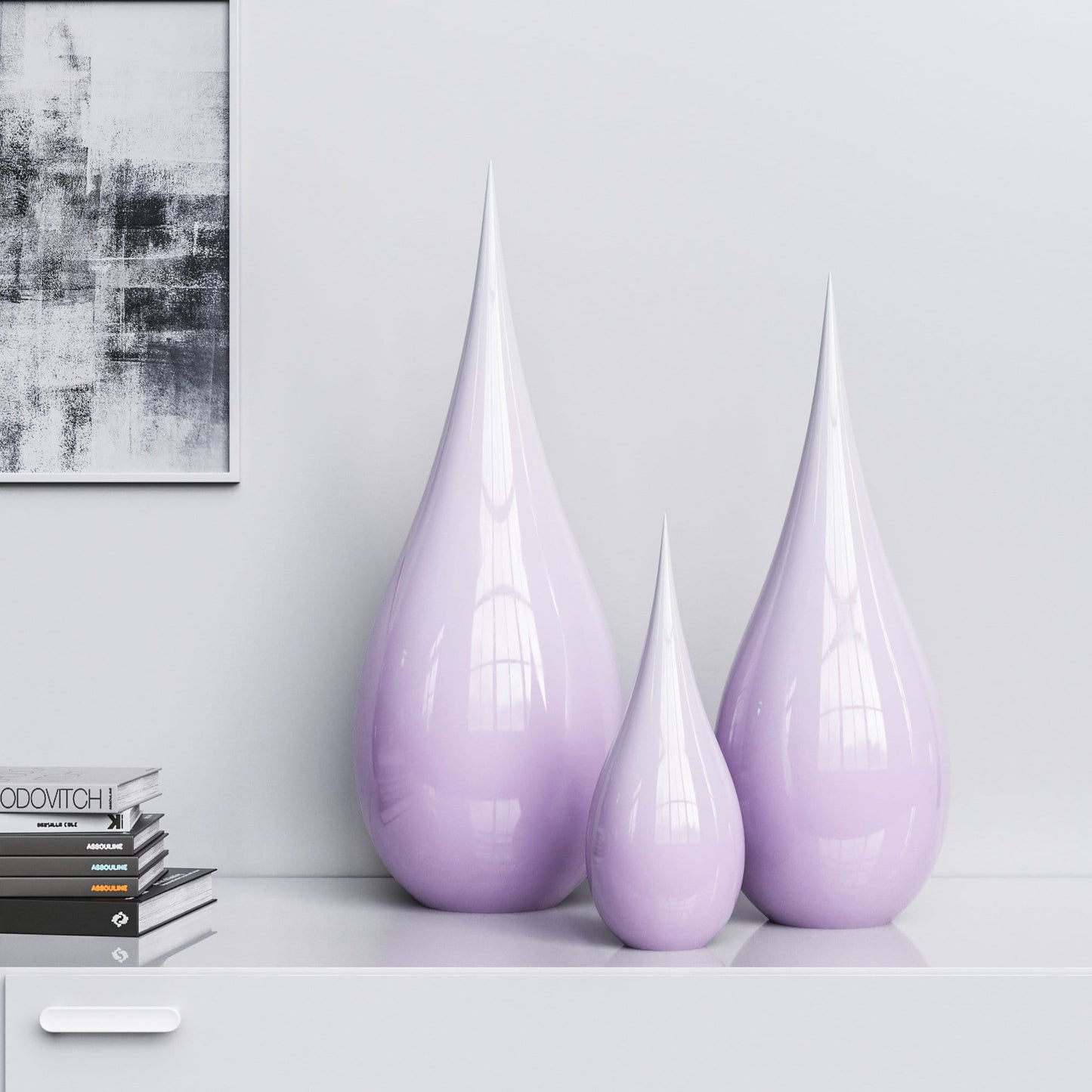 Ceramic Drop Three Pieces Set - Faded Colors - Synchrony Art INC