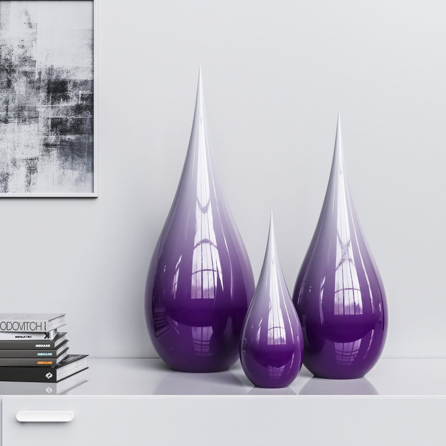 Ceramic Drop Three Pieces Set - Faded Colors - Synchrony Art INC
