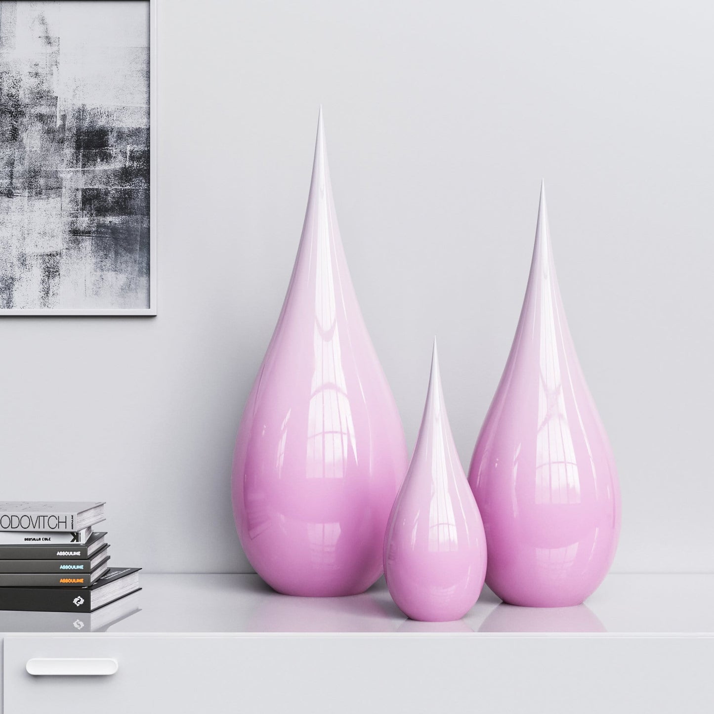 Ceramic Drop Three Pieces Set - Faded Colors - Synchrony Art INC
