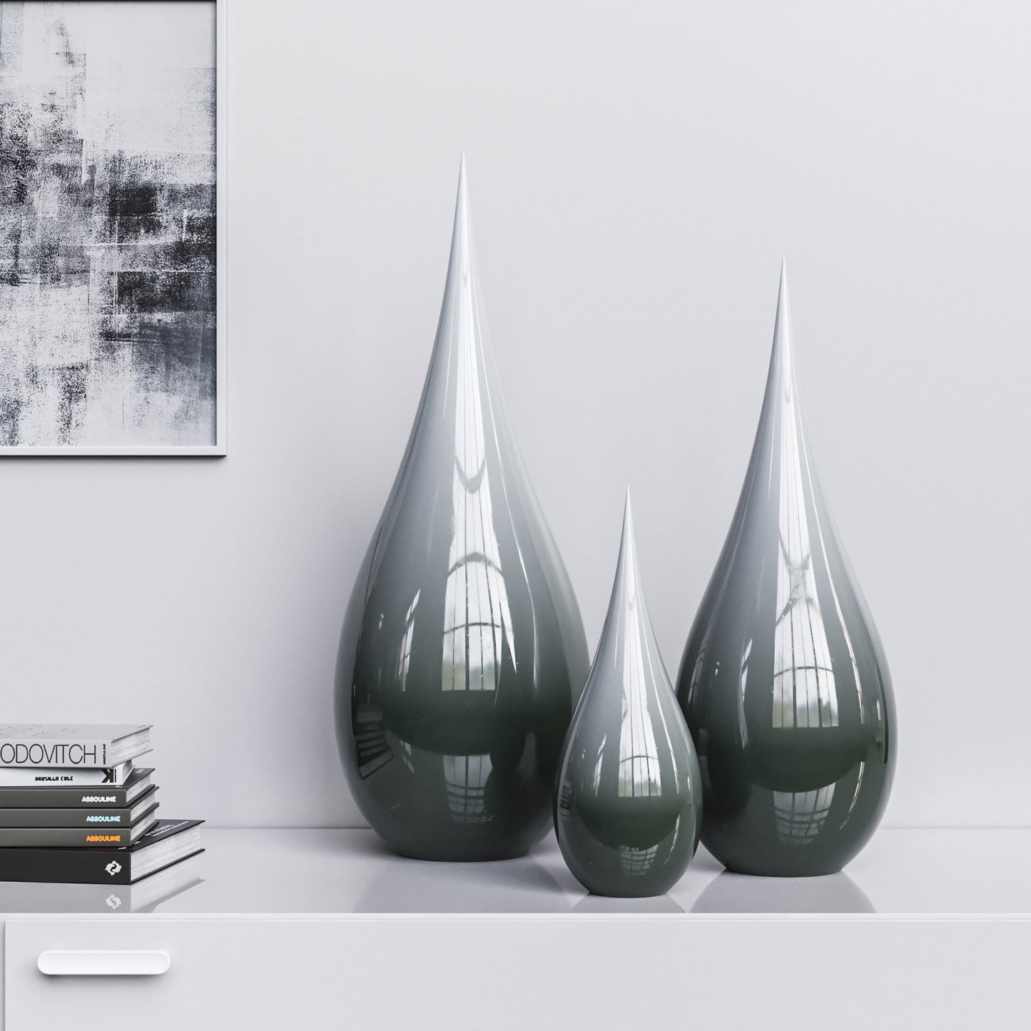 Ceramic Drop Three Pieces Set - Faded Colors - Synchrony Art INC