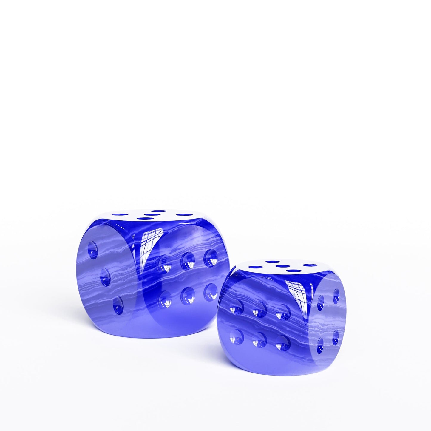 Ceramic Dice Set - Exotic Marbles - Synchrony Art INC