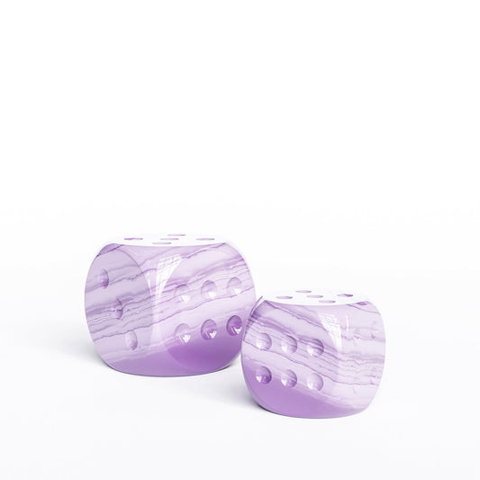 Ceramic Dice Set - Exotic Marbles - Synchrony Art INC