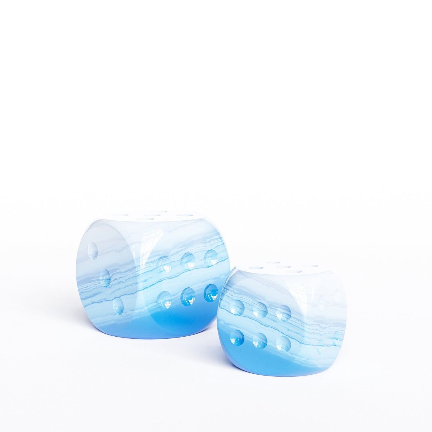Ceramic Dice Set - Faded Marbles - Synchrony Art INC