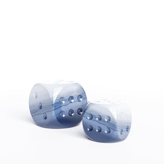 Ceramic Dice Set - Faded Marbles - Synchrony Art INC