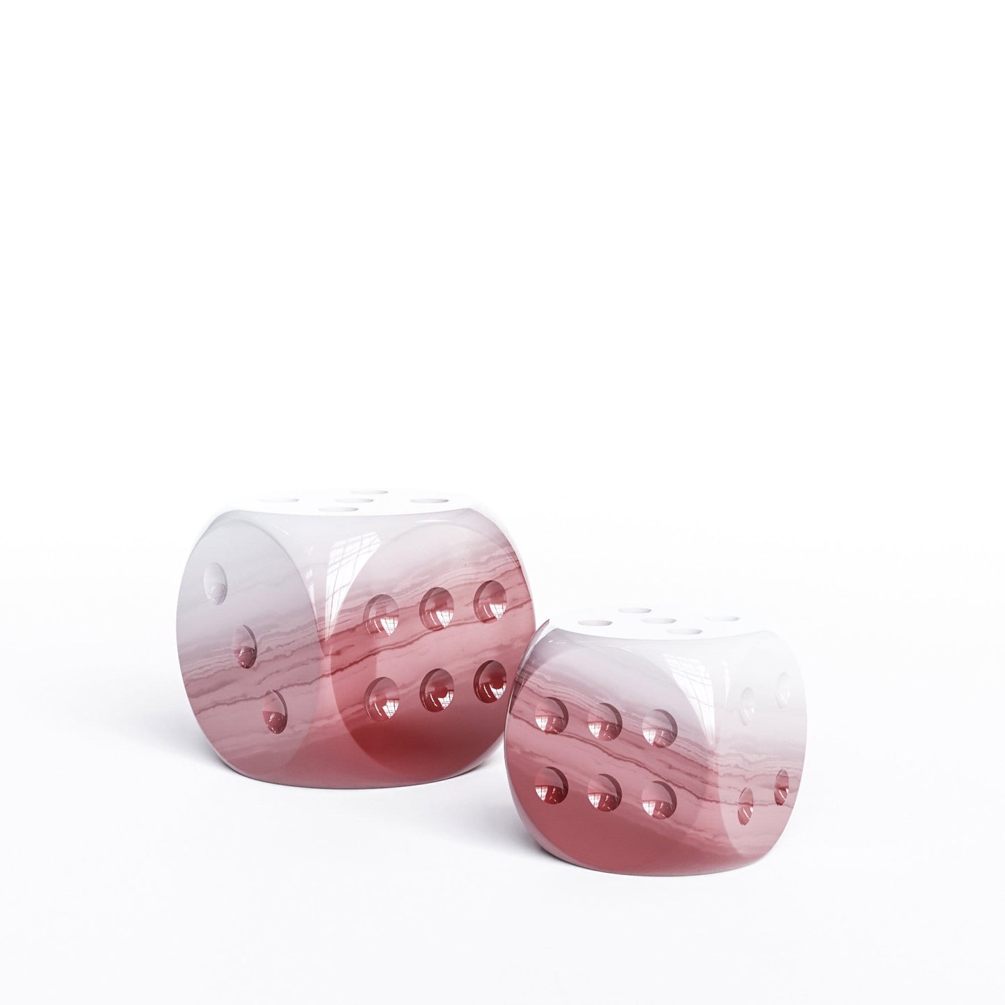 Ceramic Dice Set - Faded Marbles - Synchrony Art INC