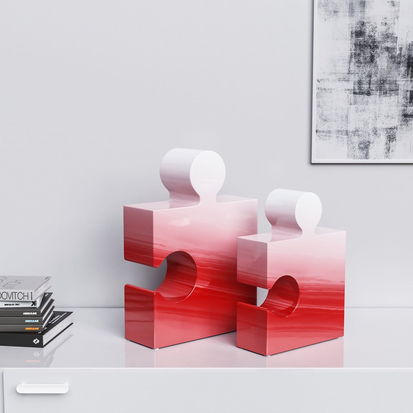 Ceramic Puzzle Set (Enhanced) - Faded Marbles - Synchrony Art INC