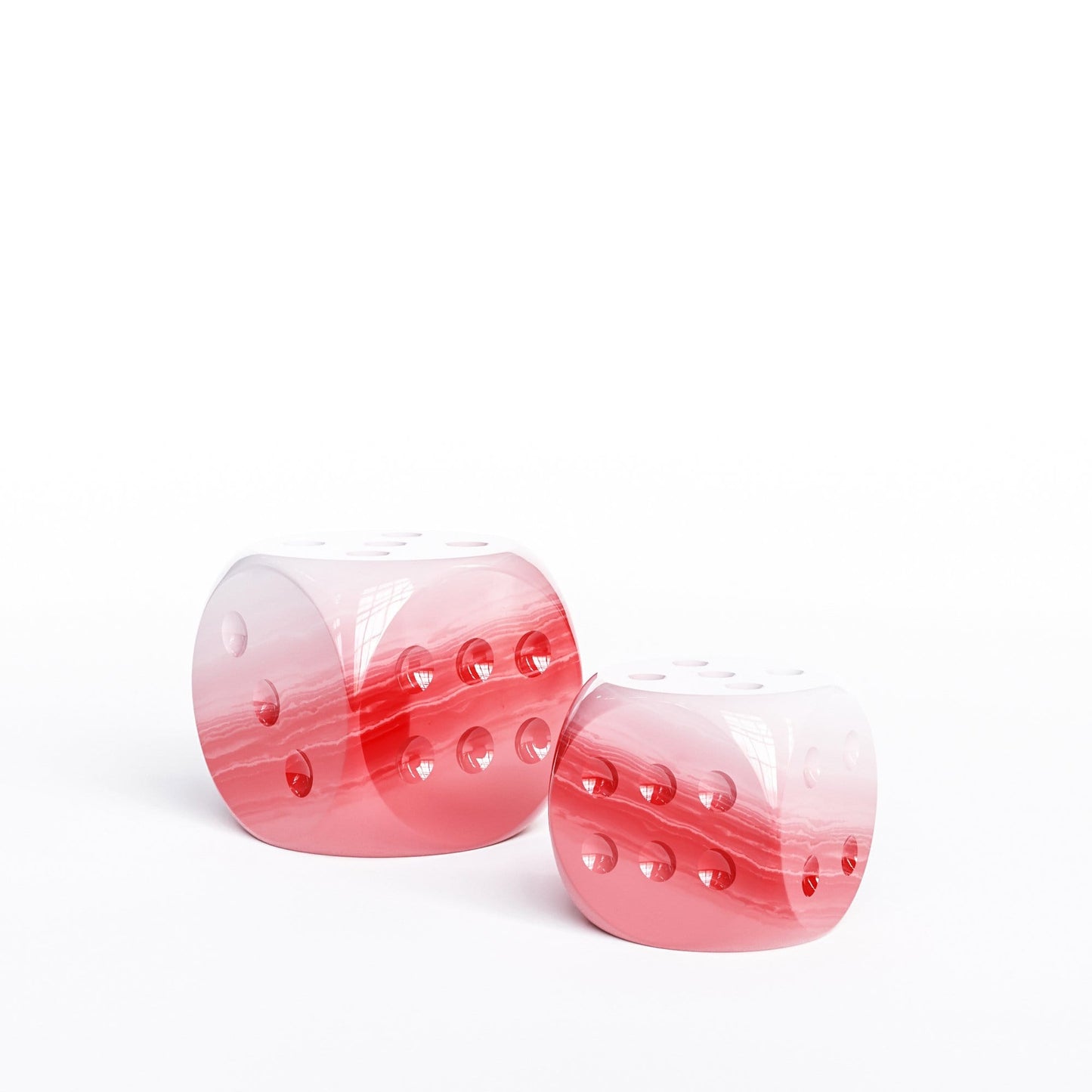 Ceramic Dice Set - Faded Marbles - Synchrony Art INC