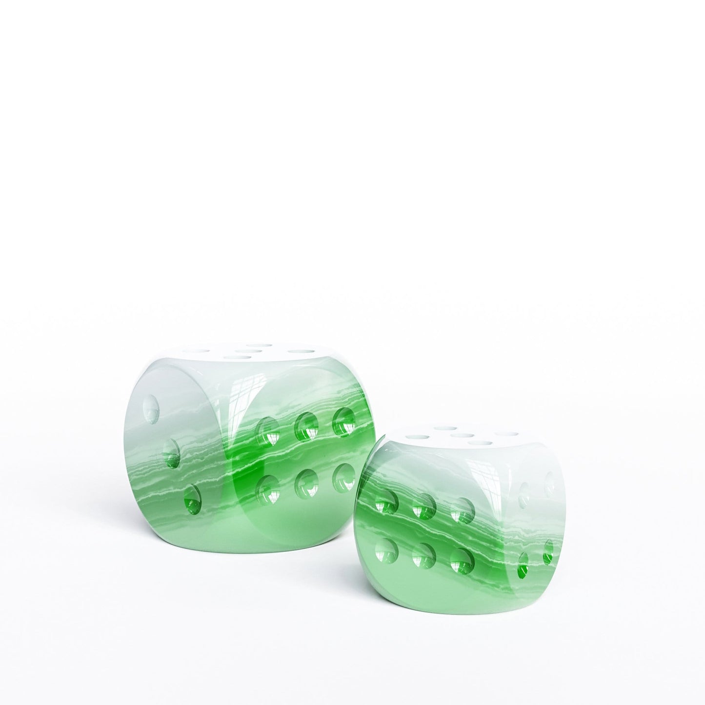 Ceramic Dice Set - Faded Marbles - Synchrony Art INC