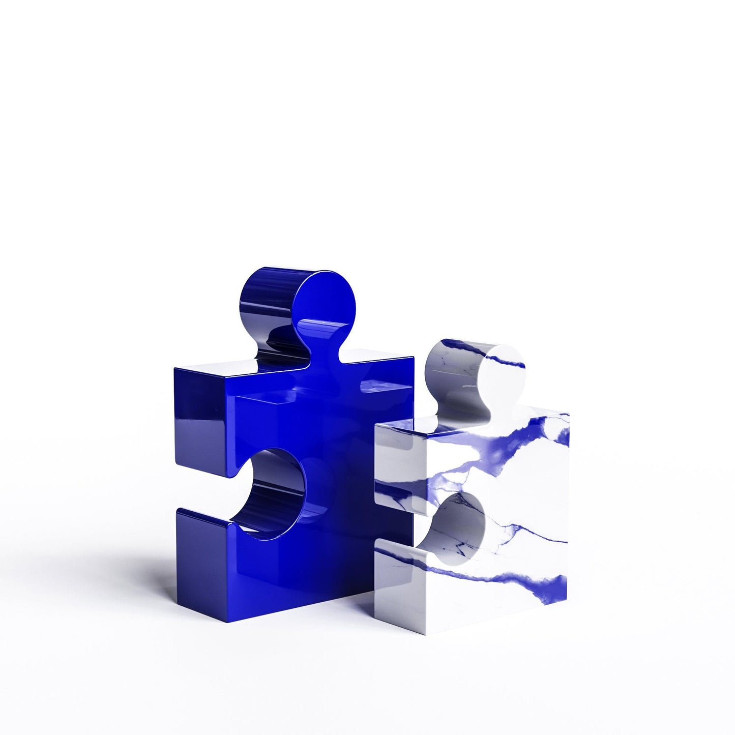 Ceramic Puzzle Set (Enhanced) - Plain & Marble - Synchrony Art INC