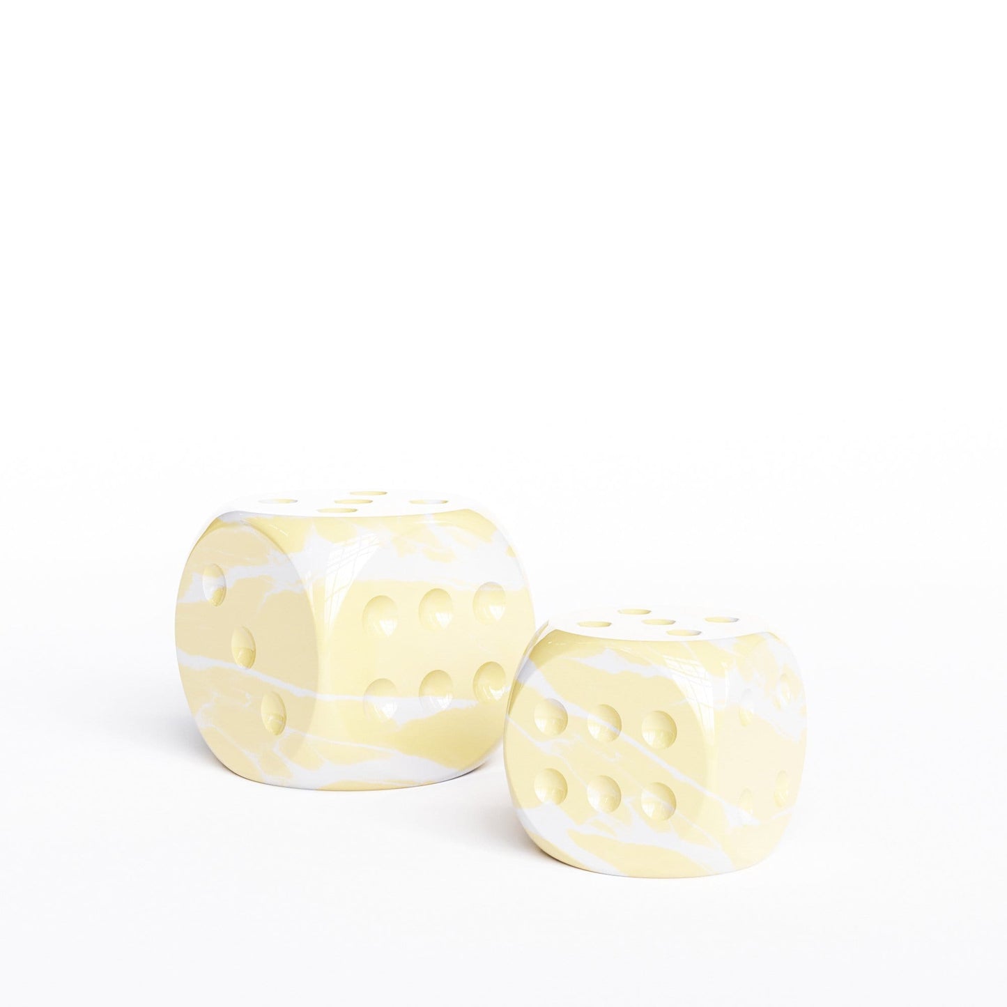 Ceramic Dice Set - Color Marbles - Synchrony Art INC