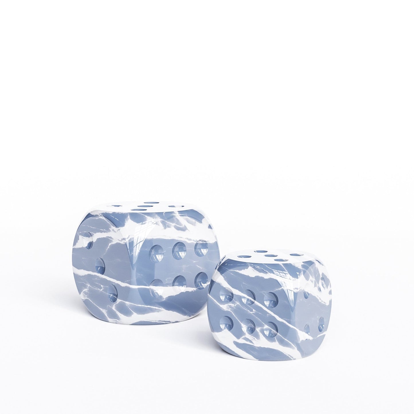 Ceramic Dice Set - Color Marbles - Synchrony Art INC