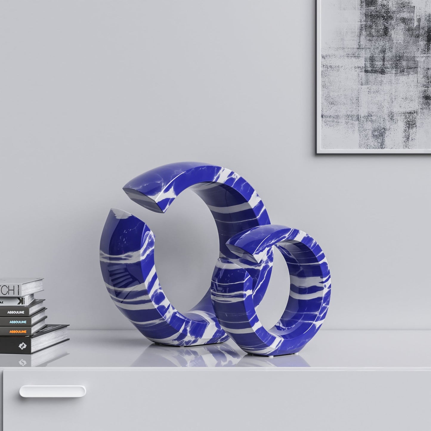 Ceramic Ring Set - Color Marbles - Synchrony Art INC