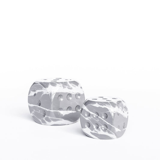 Ceramic Dice Set - Color Marbles - Synchrony Art INC