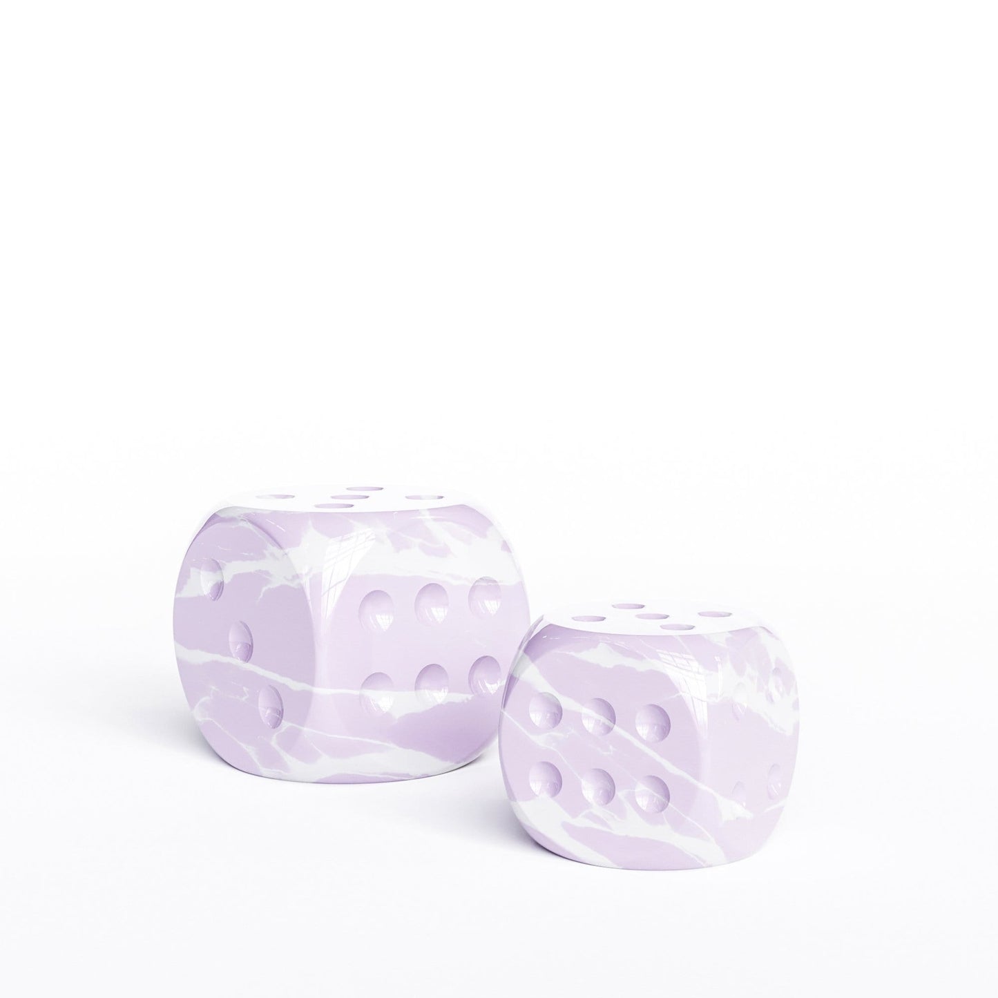Ceramic Dice Set - Color Marbles - Synchrony Art INC