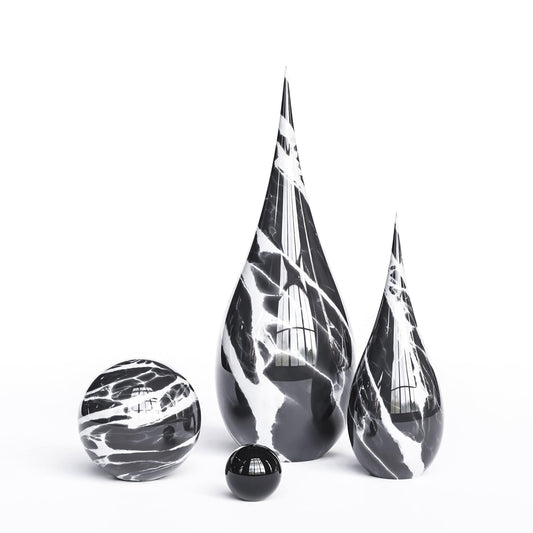 Ceramic Drop & Sphere Set -Color Marbles - Synchrony Art INC