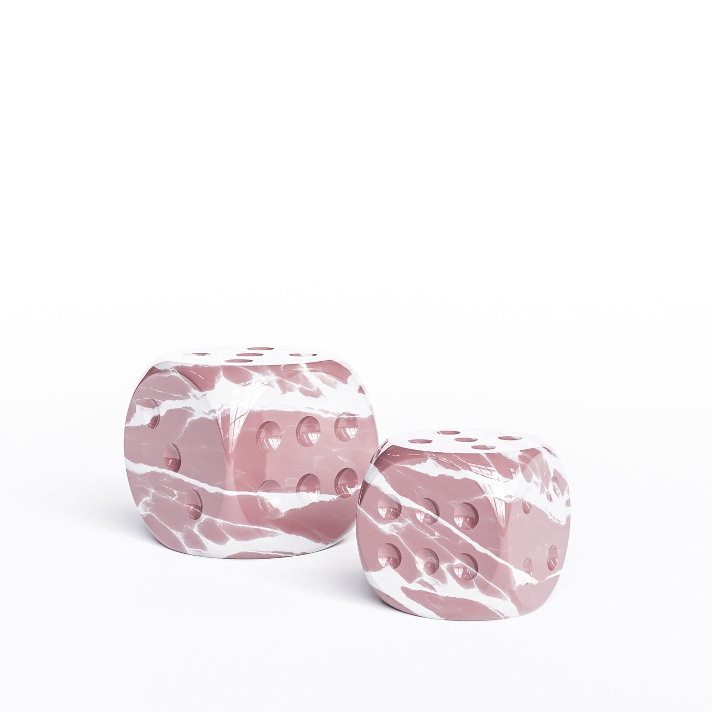 Ceramic Dice Set - Color Marbles - Synchrony Art INC