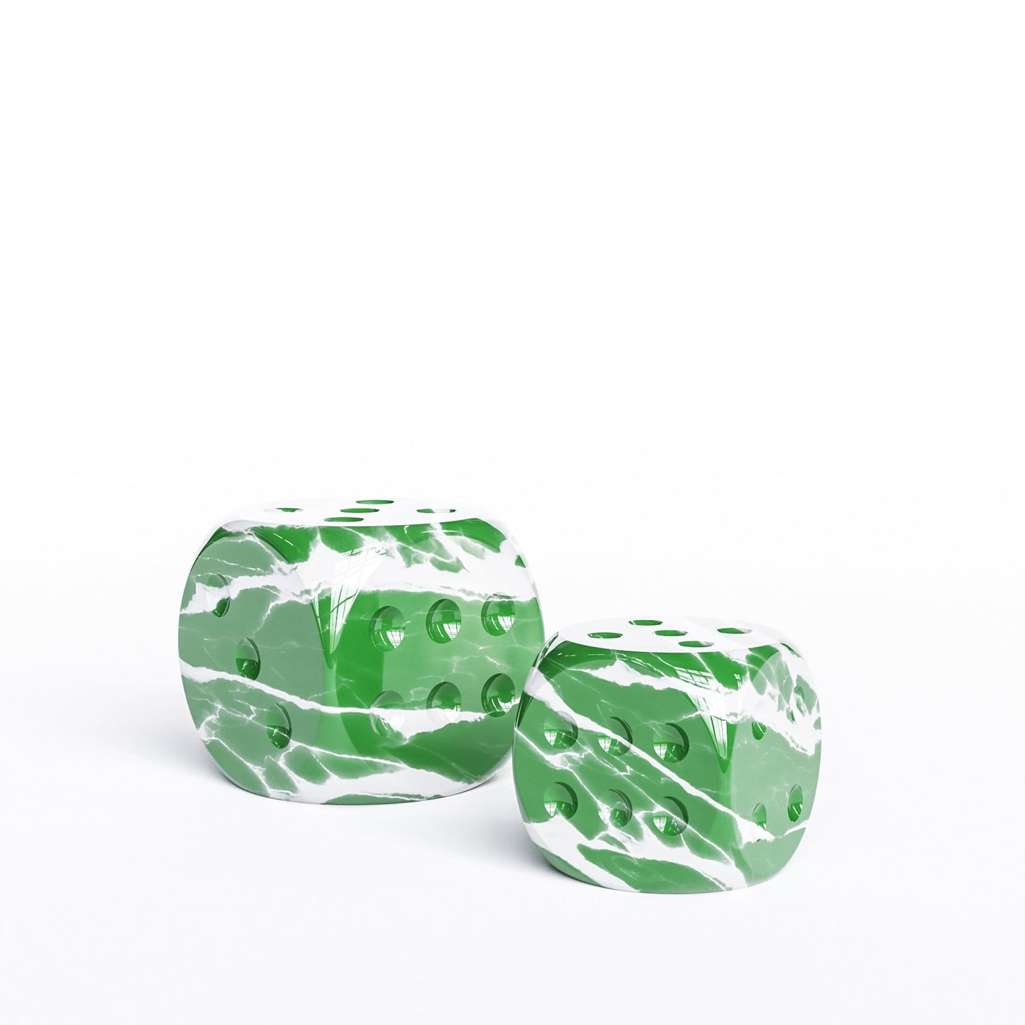 Ceramic Dice Set - Color Marbles - Synchrony Art INC