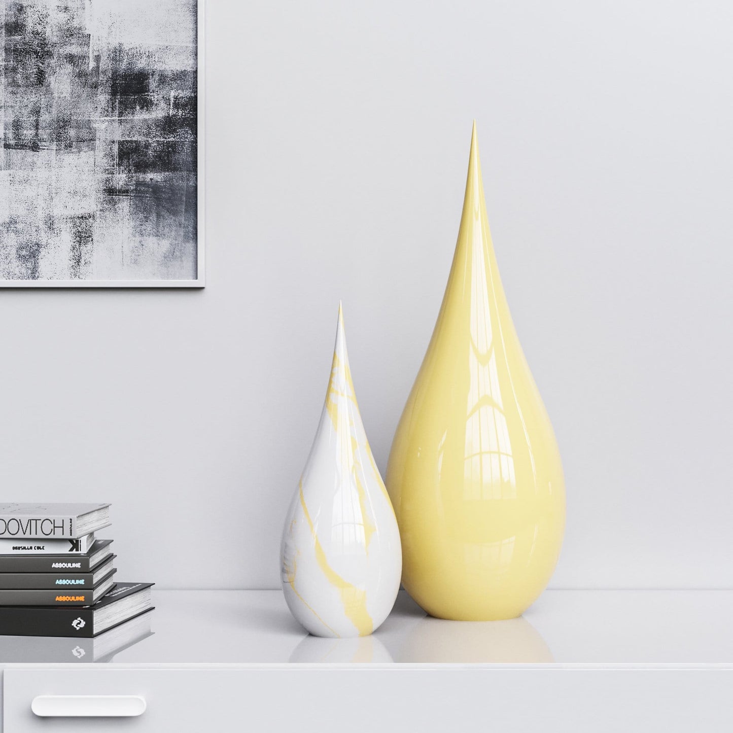 Ceramic Drop Set - Plain & Marble - Synchrony Art INC