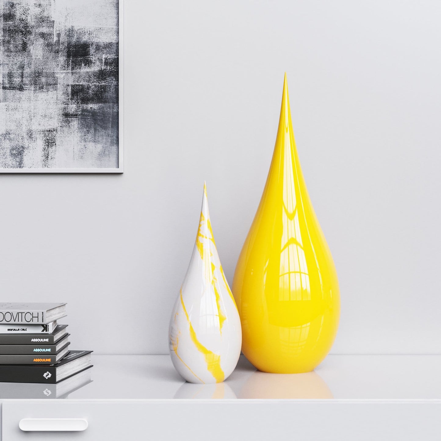 Ceramic Drop Set - Plain & Marble - Synchrony Art INC