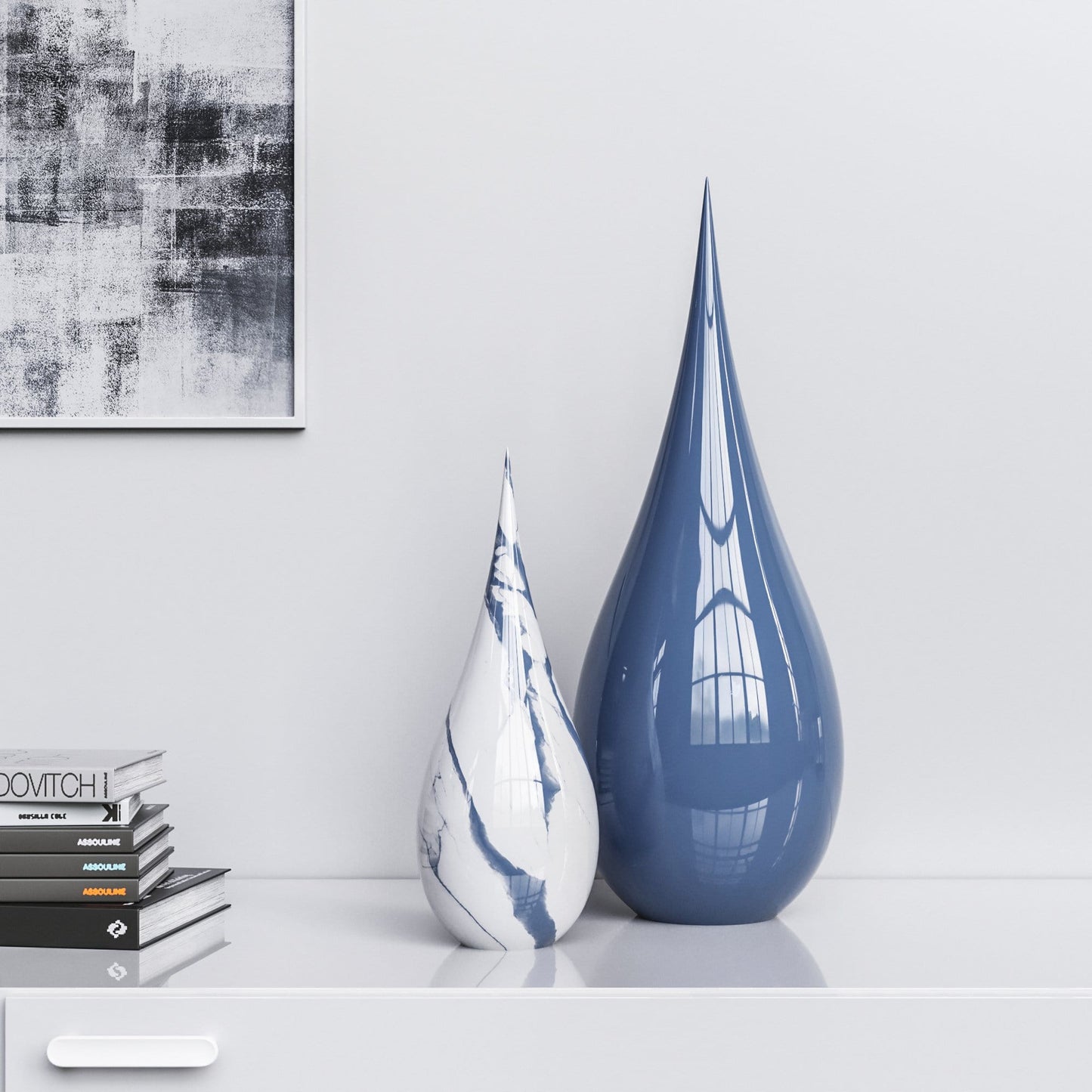 Ceramic Drop Set - Plain & Marble - Synchrony Art INC
