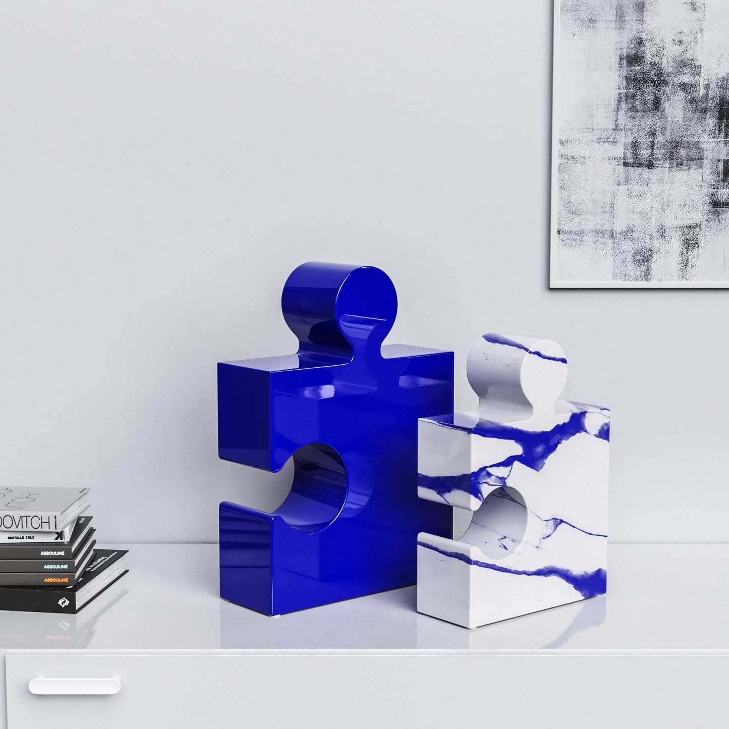 Ceramic Puzzle Set (Enhanced) - Plain & Marble - Synchrony Art INC