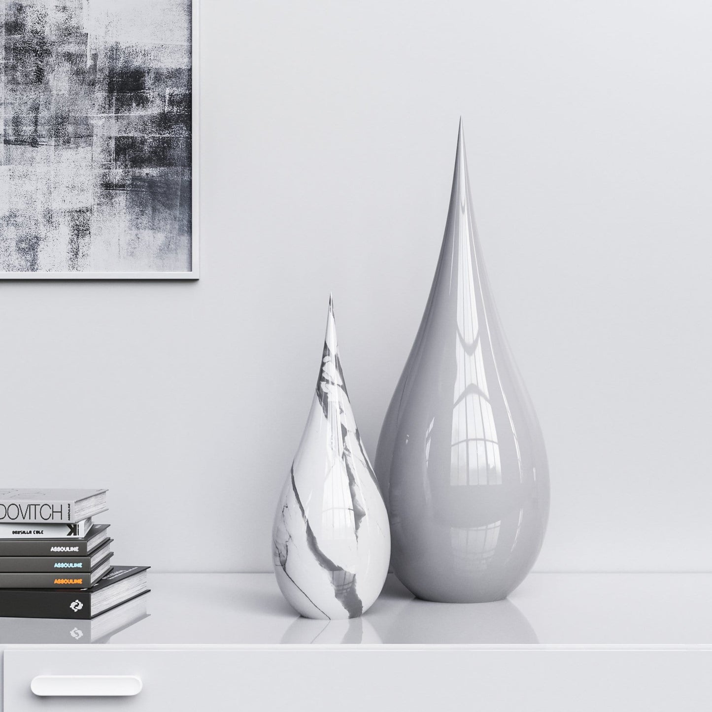 Ceramic Drop Set - Plain & Marble - Synchrony Art INC