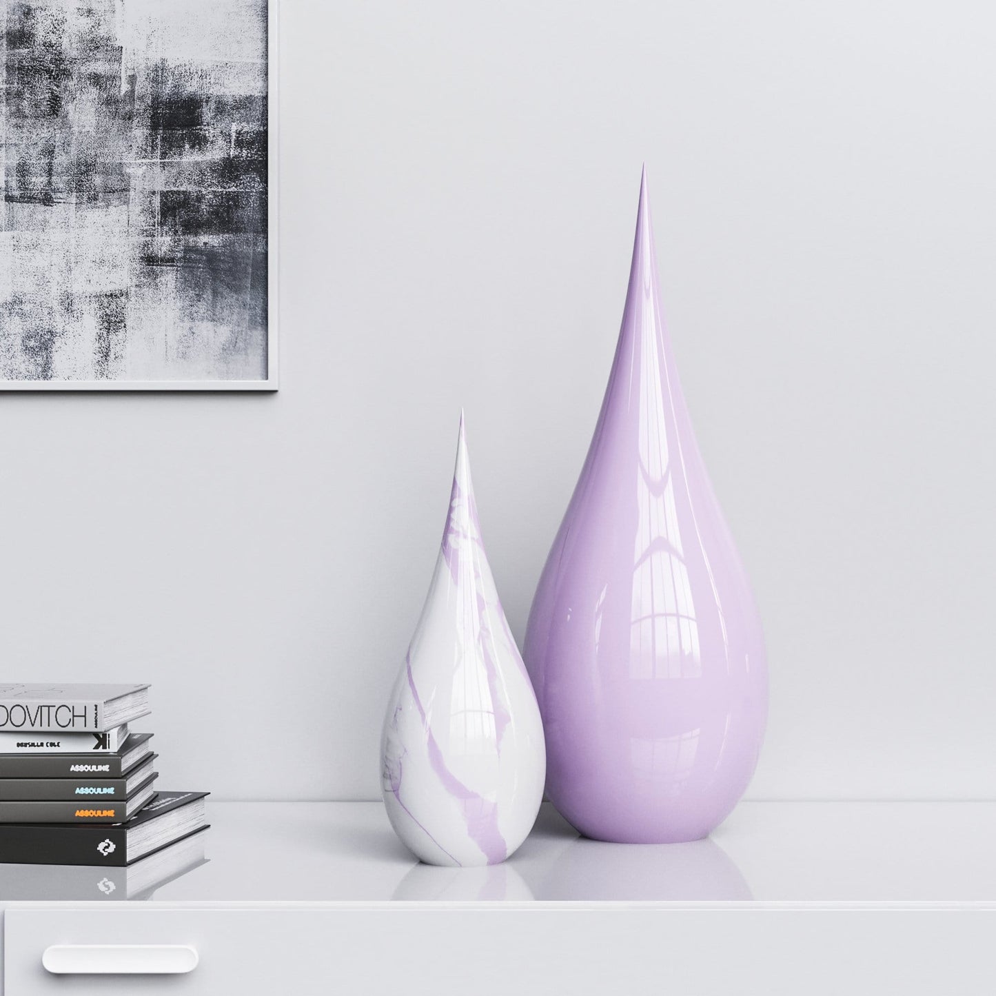 Ceramic Drop Set - Plain & Marble - Synchrony Art INC