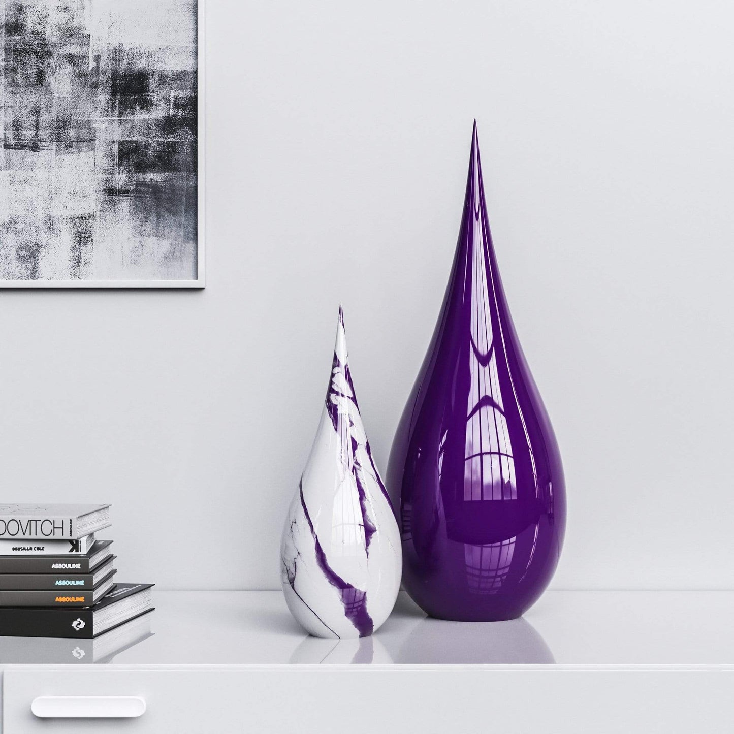 Ceramic Drop Set - Plain & Marble - Synchrony Art INC